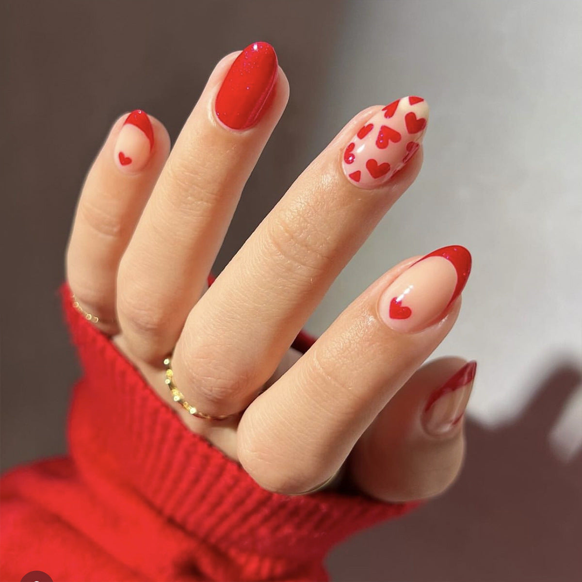 Beautiful French Nail Set 10 Pieces