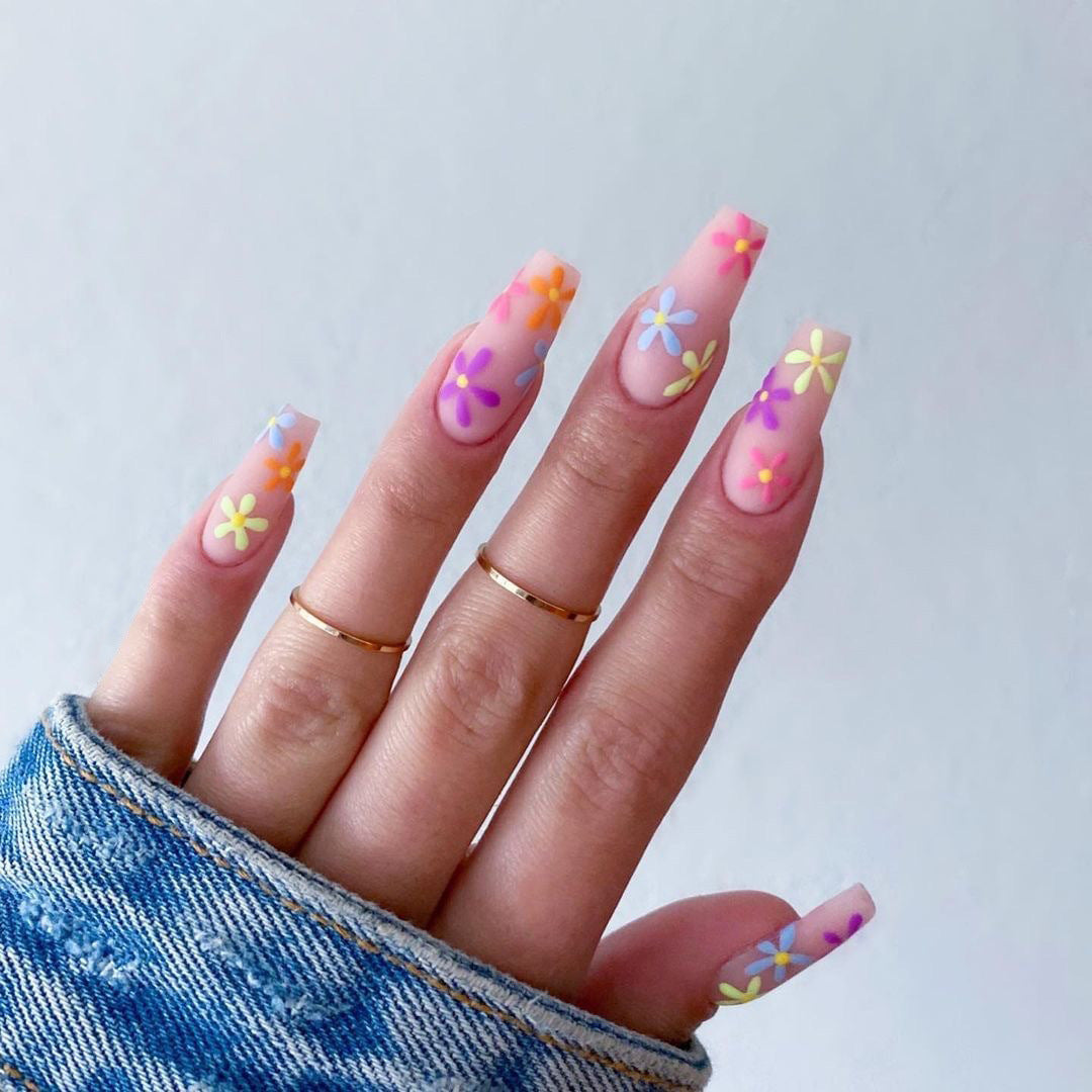 Floral Nail Set 10 Pieces