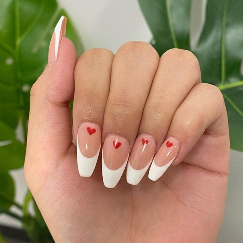 Stunning French Nail Set 10 Pieces