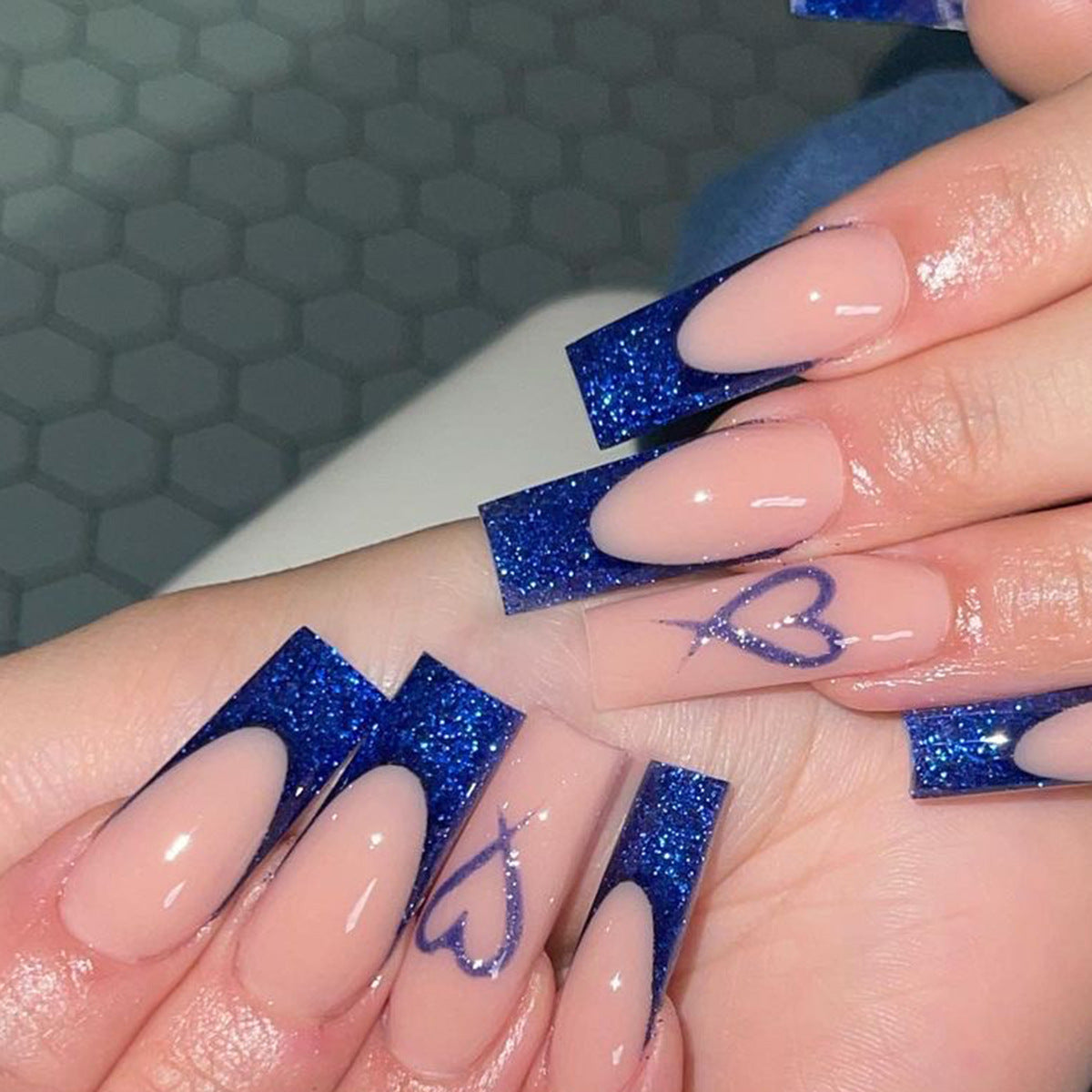 Floral Designer Nail Set 10 Pieces