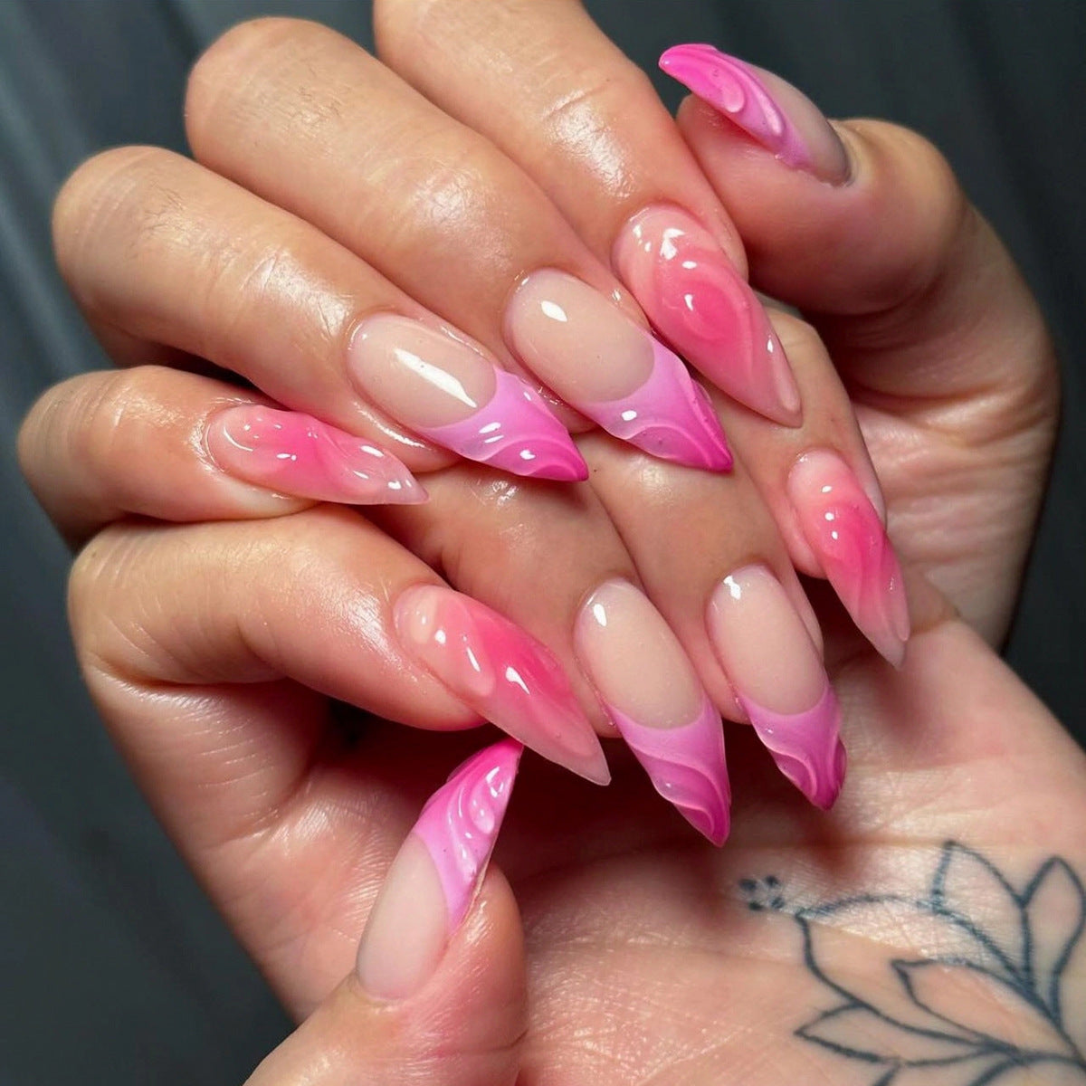 Vintage Fake Nails Set 10 Pieces