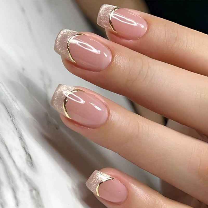 Marble Fake Nails Set 10 Pieces