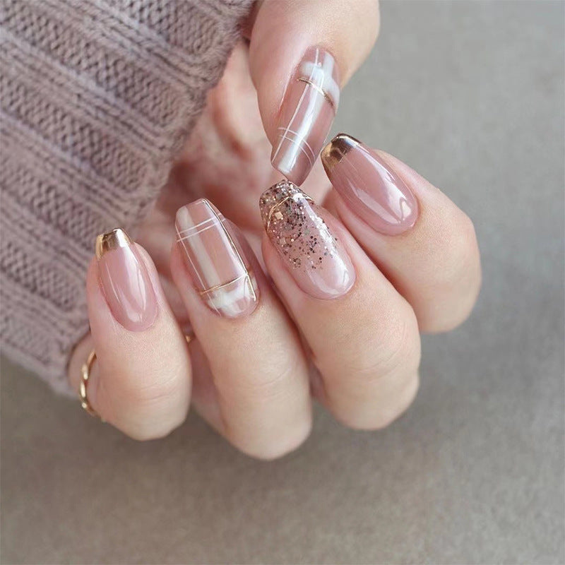 Stunning Sparkle Nail Set 10 Pieces