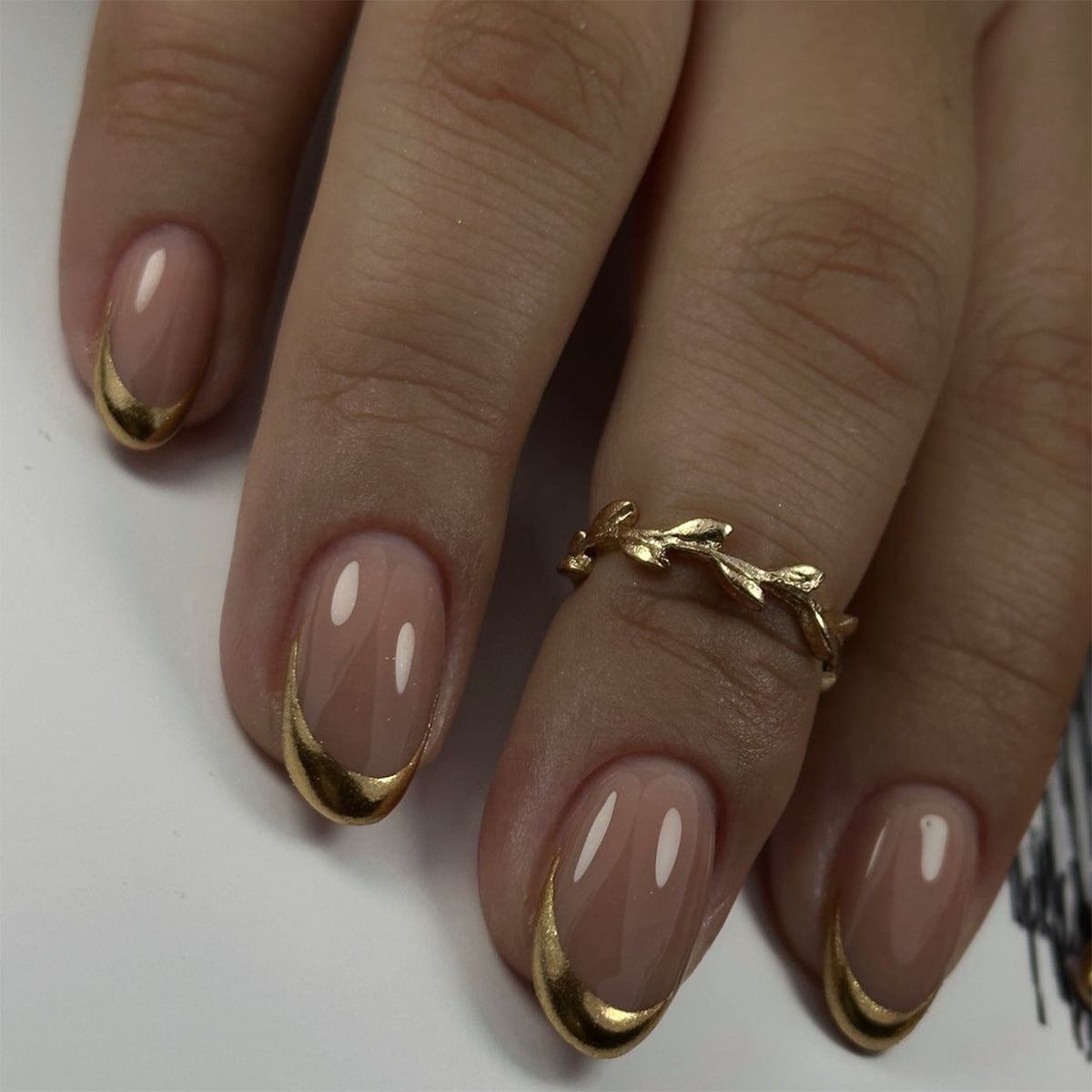 Handcrafted Nude Nail Set 10 Pieces