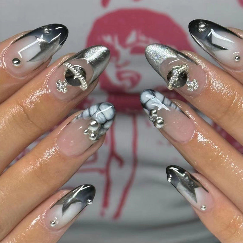 Handcrafted Holographic Nail Set 10 Pieces