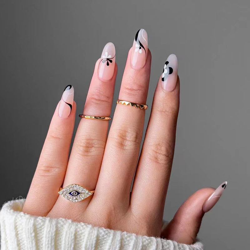 Summer Fake Nails Set 10 Pieces