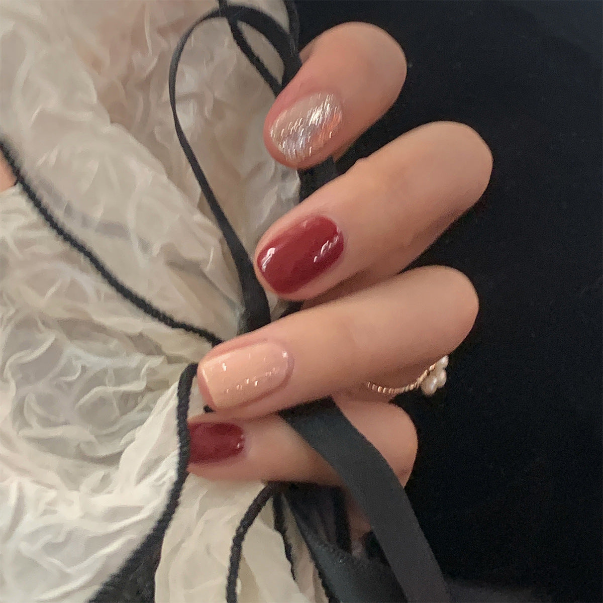 Bridal Fake Nails Set 10 Pieces