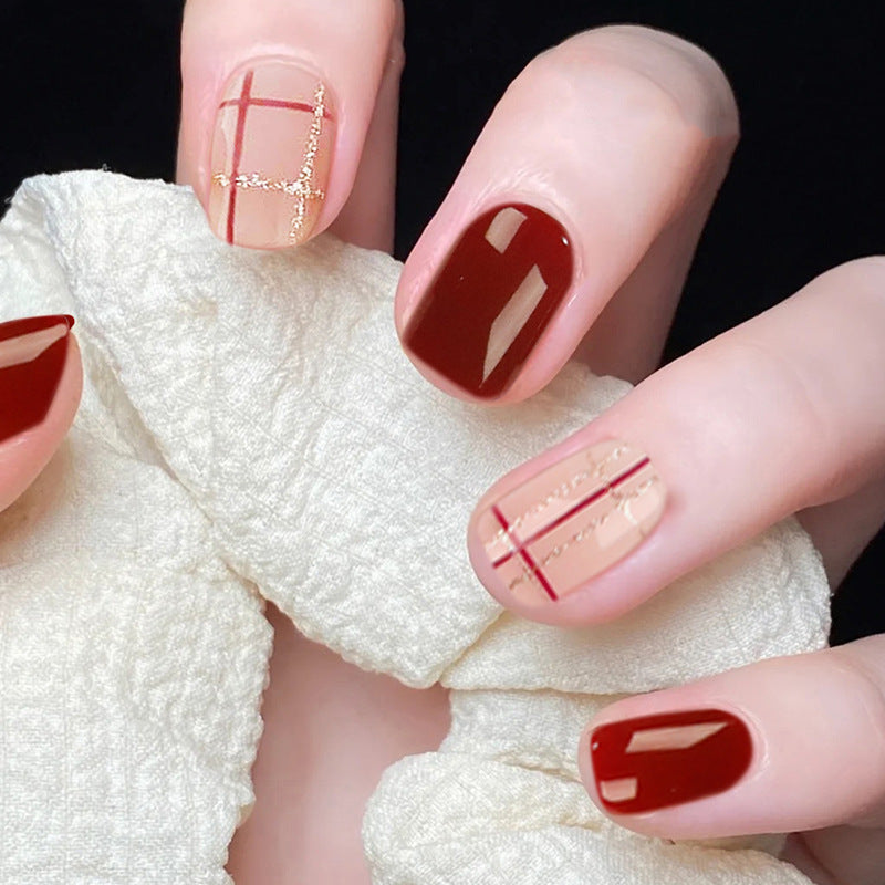 Handcrafted Glitter Nail Set 10 Pieces