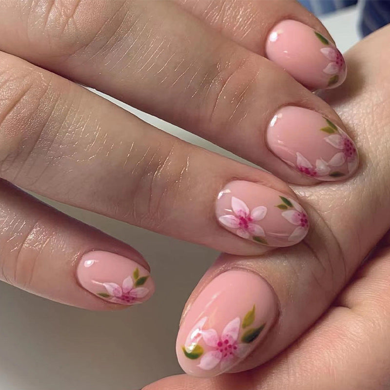 Nude Fake Nails Set 10 Pieces