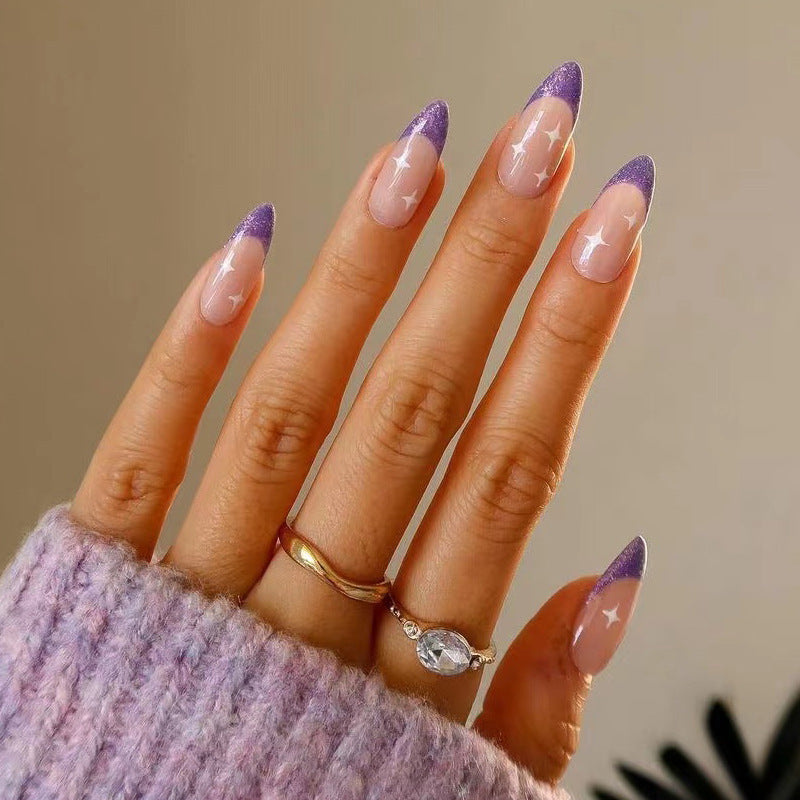 Handcrafted Crystal Nail Set 10 Pieces