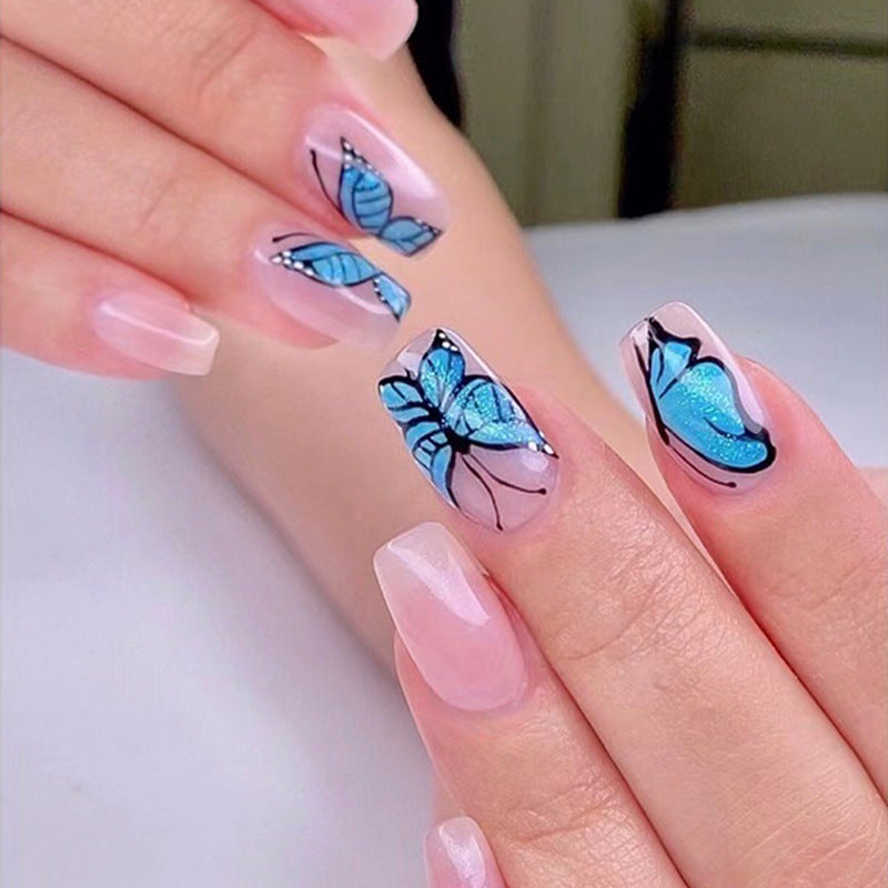 Marble Designer Nail Set 10 Pieces