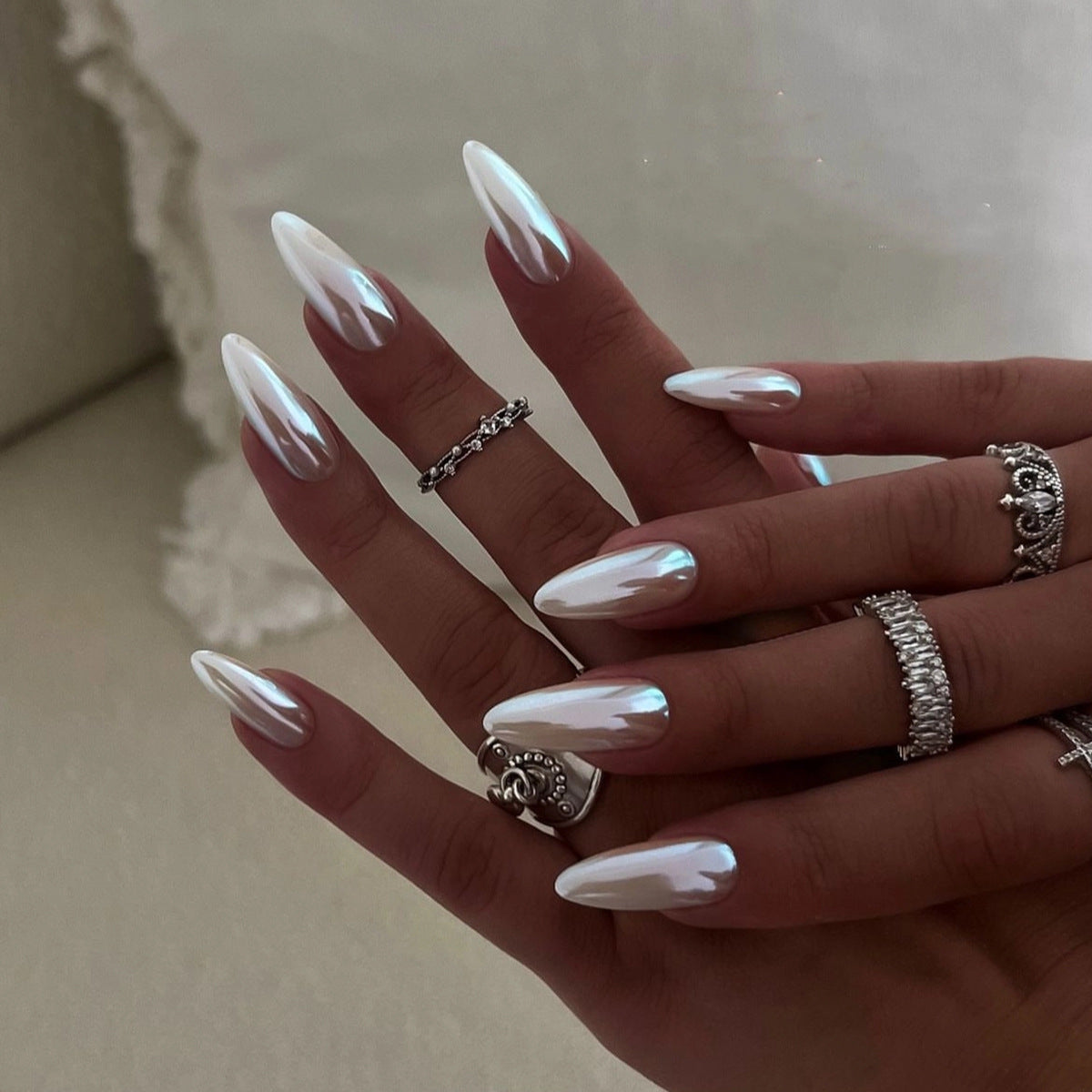 Handcrafted Marble Nail Set 10 Pieces