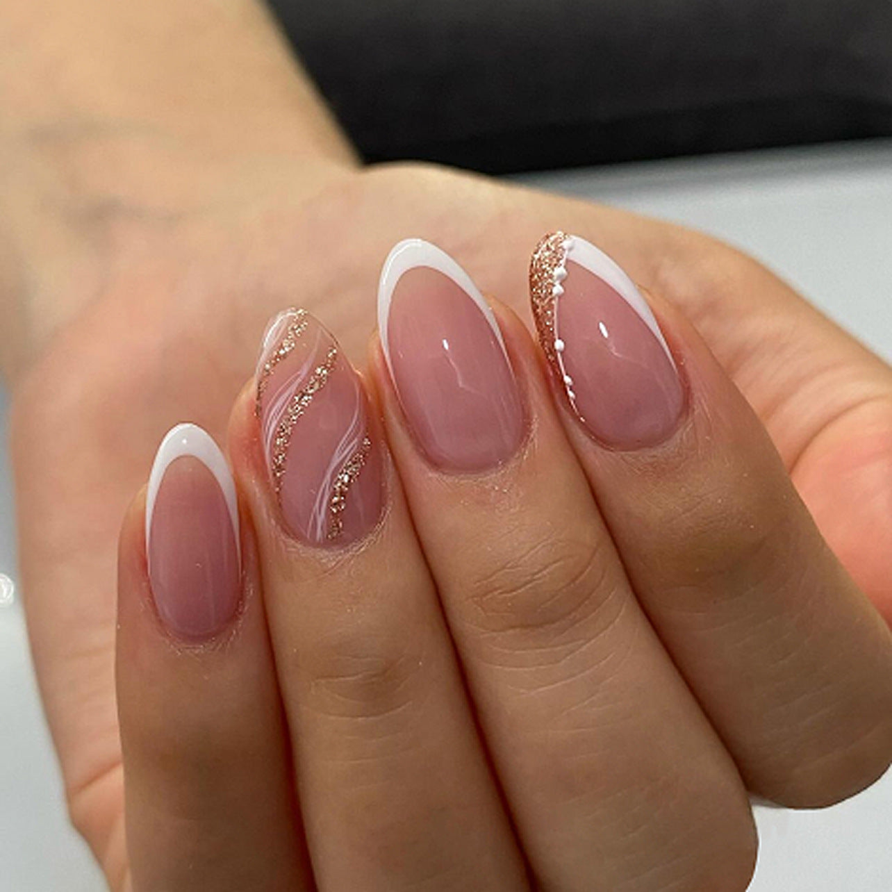 Stunning Marble Nail Set 10 Pieces
