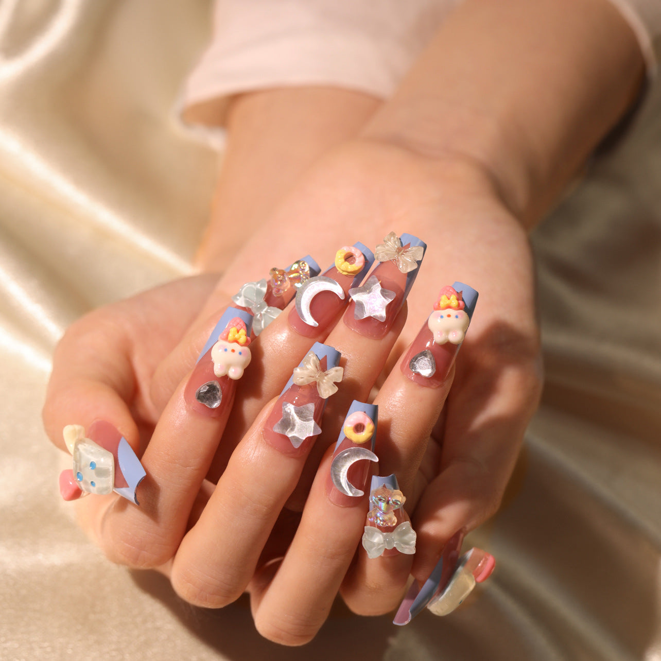 Handcrafted Bohemian Nail Set 10 Pieces