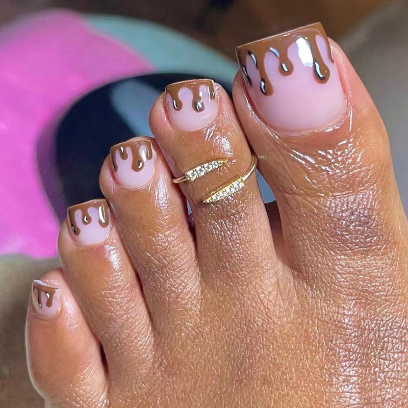Beautiful Nude Nail Set 10 Pieces