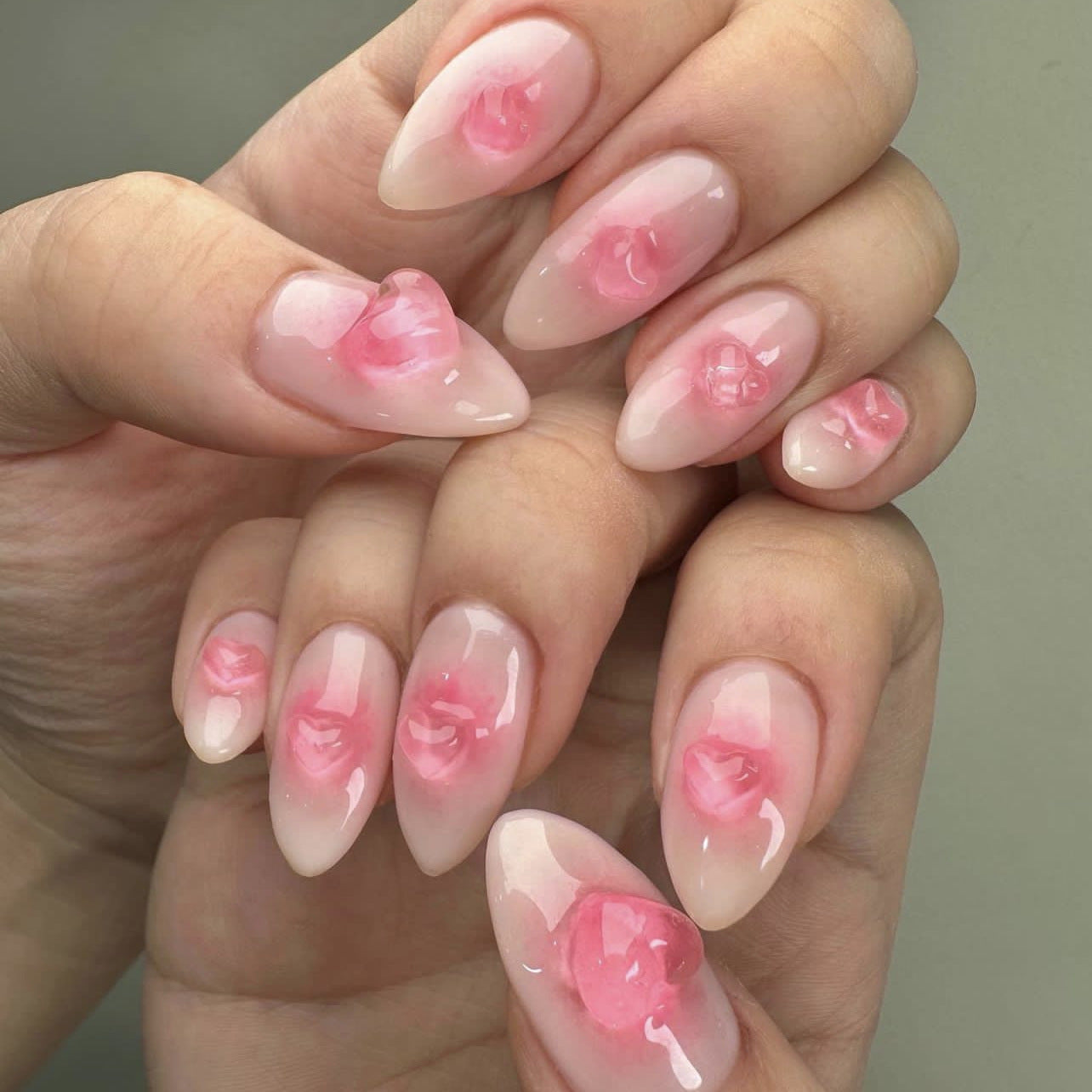 Handcrafted Pearl Nail Set 10 Pieces