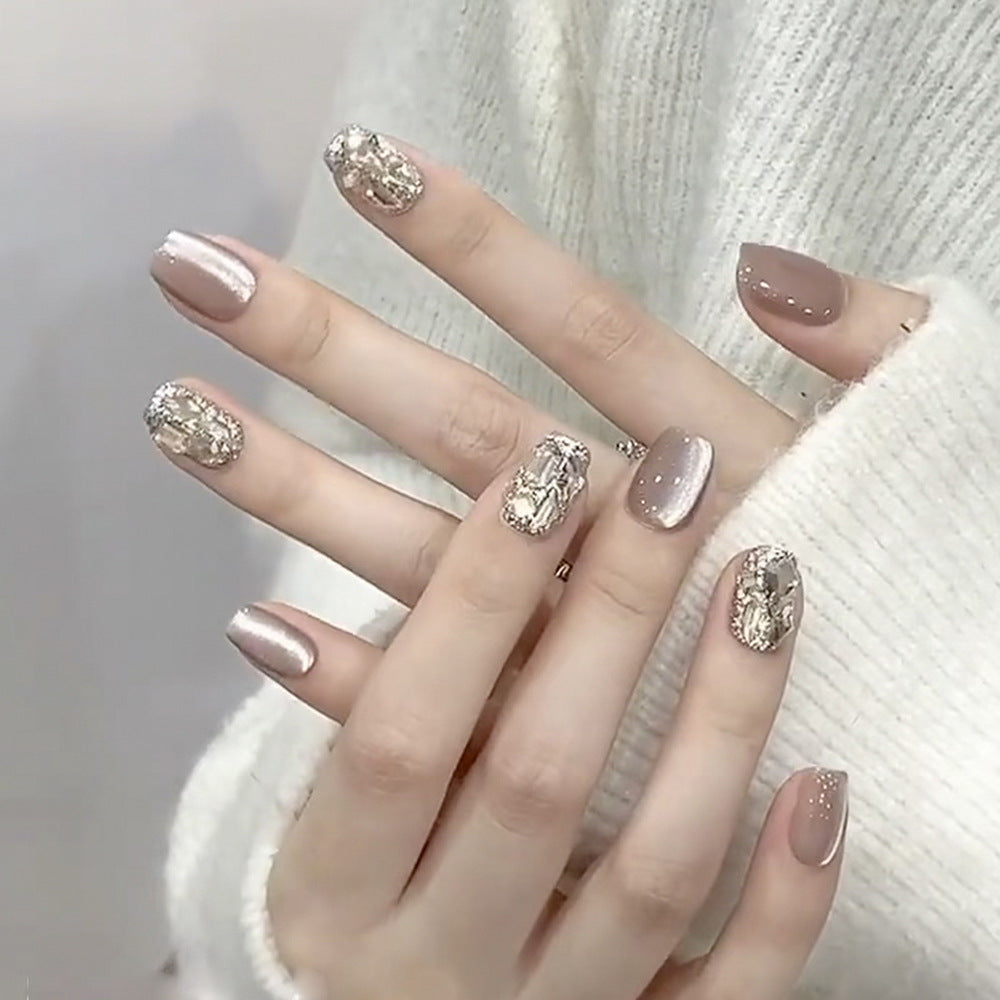 Handcrafted Sparkle Nail Set 10 Pieces
