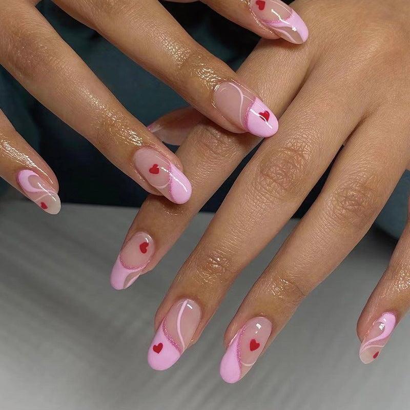 Handcrafted Floral Nail Set 10 Pieces