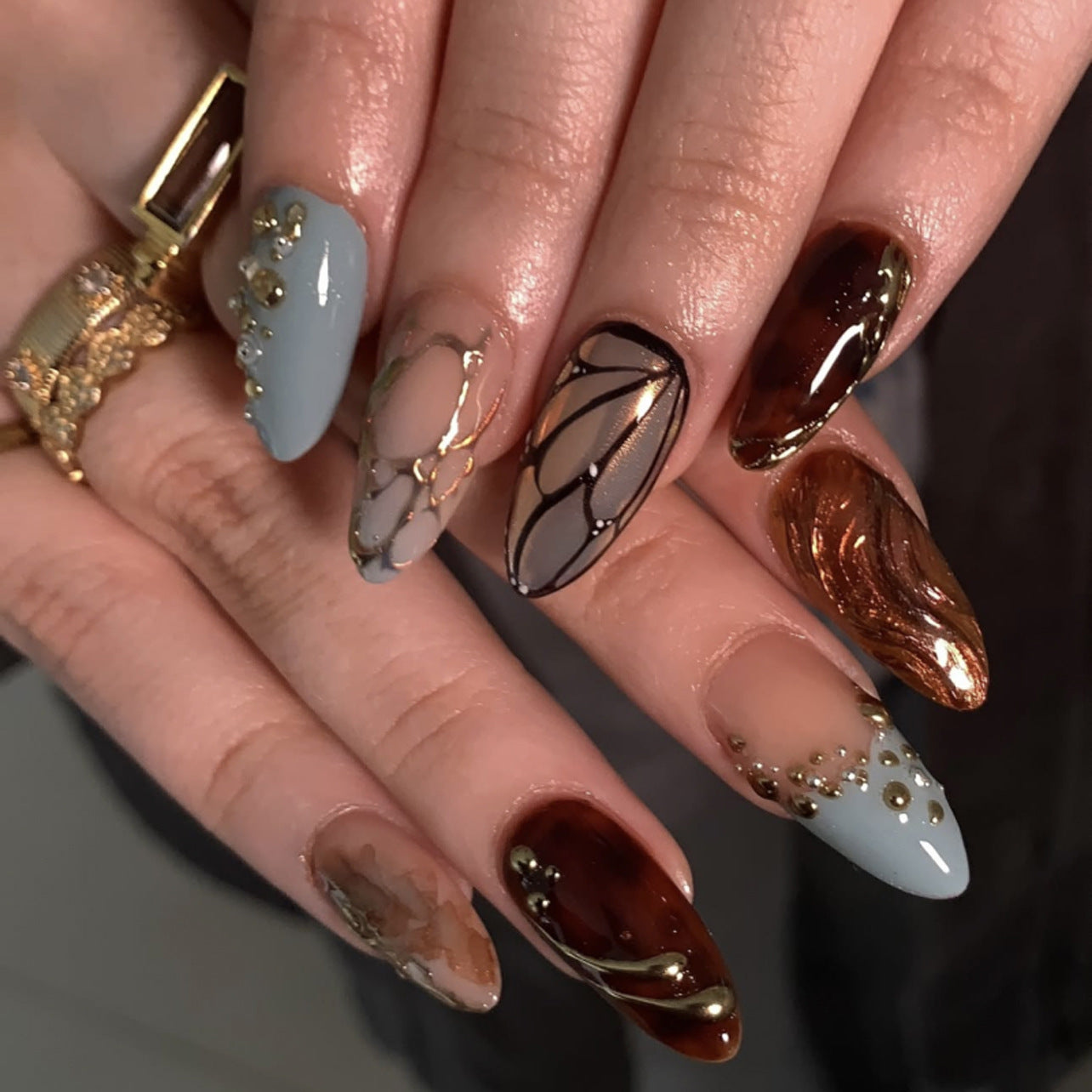 Beautiful Nude Nail Set 10 Pieces