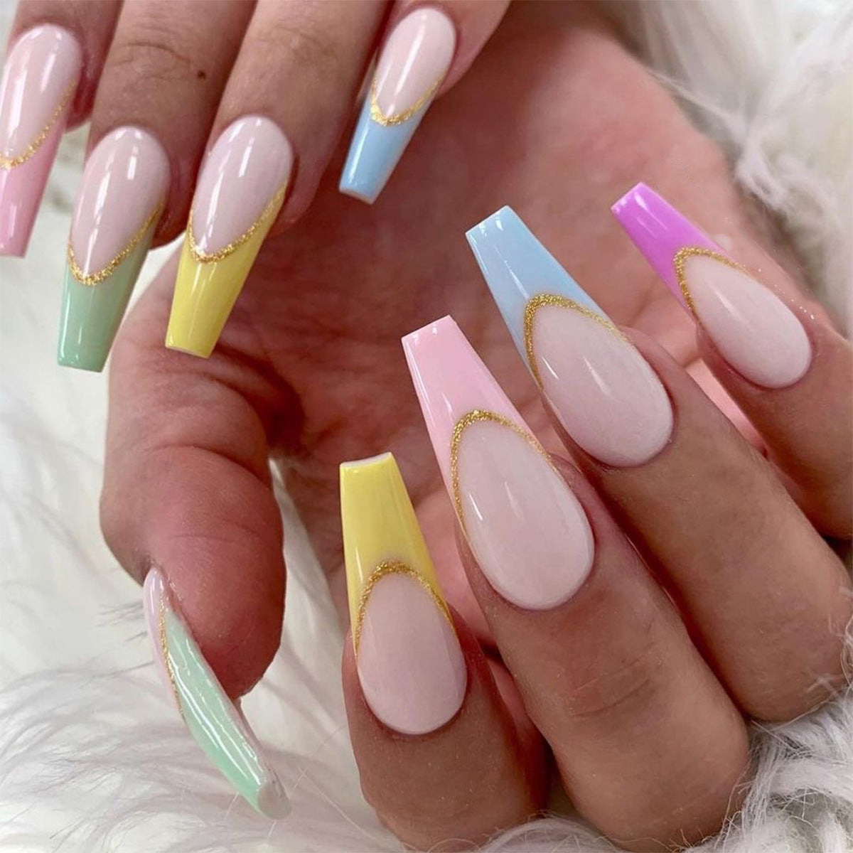 Chic Fake Nails Set 10 Pieces