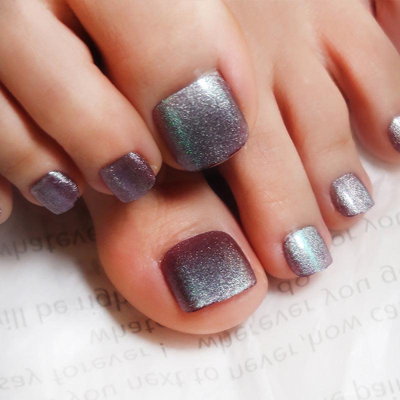 Handcrafted Holographic Nail Set 10 Pieces