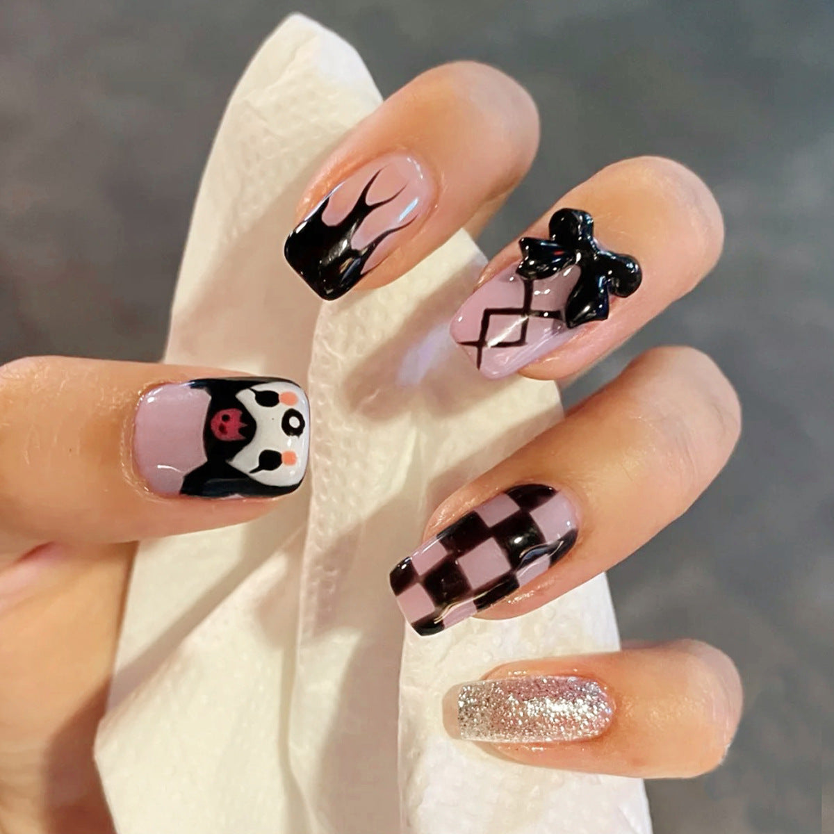 Stunning Natural Nail Set 10 Pieces