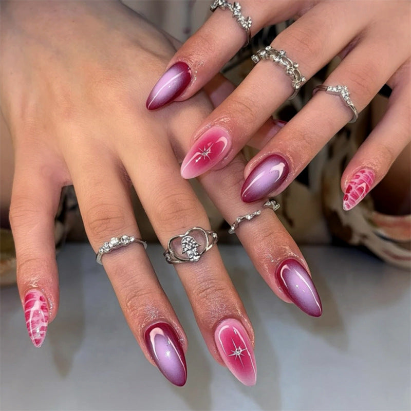 Beautiful Marble Nail Set 10 Pieces