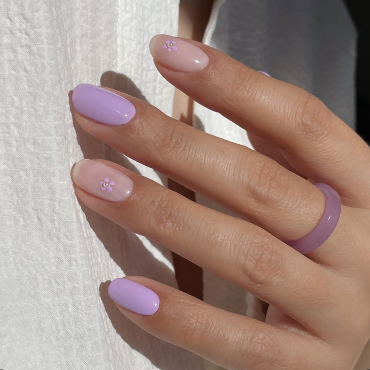 Geometric Fake Nails Set 10 Pieces