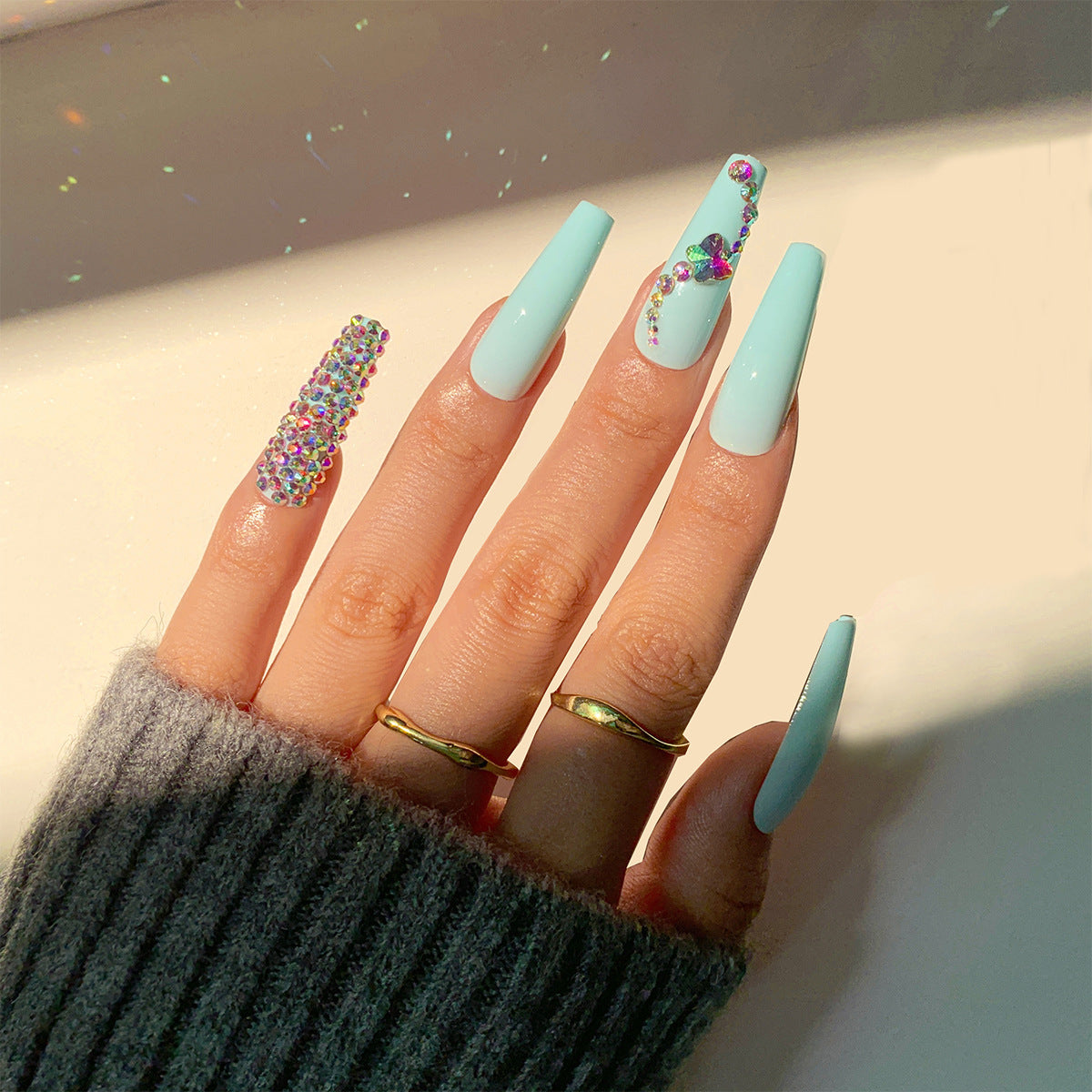 Beautiful Autumn Nail Set 10 Pieces