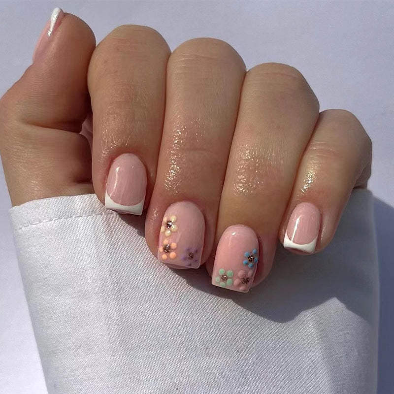 Nude Fake Nails Set 10 Pieces