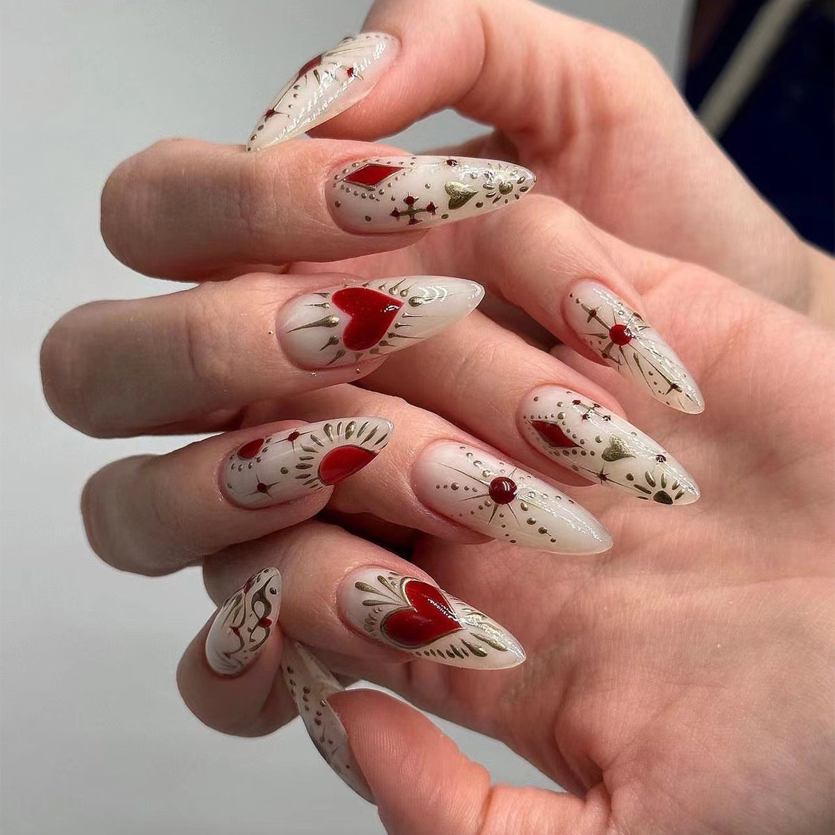 Beautiful Glitter Nail Set 10 Pieces