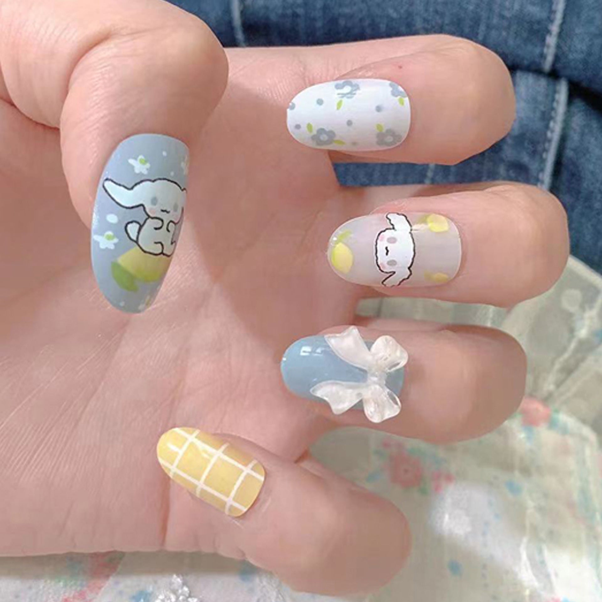 Stunning Festive Nail Set 10 Pieces