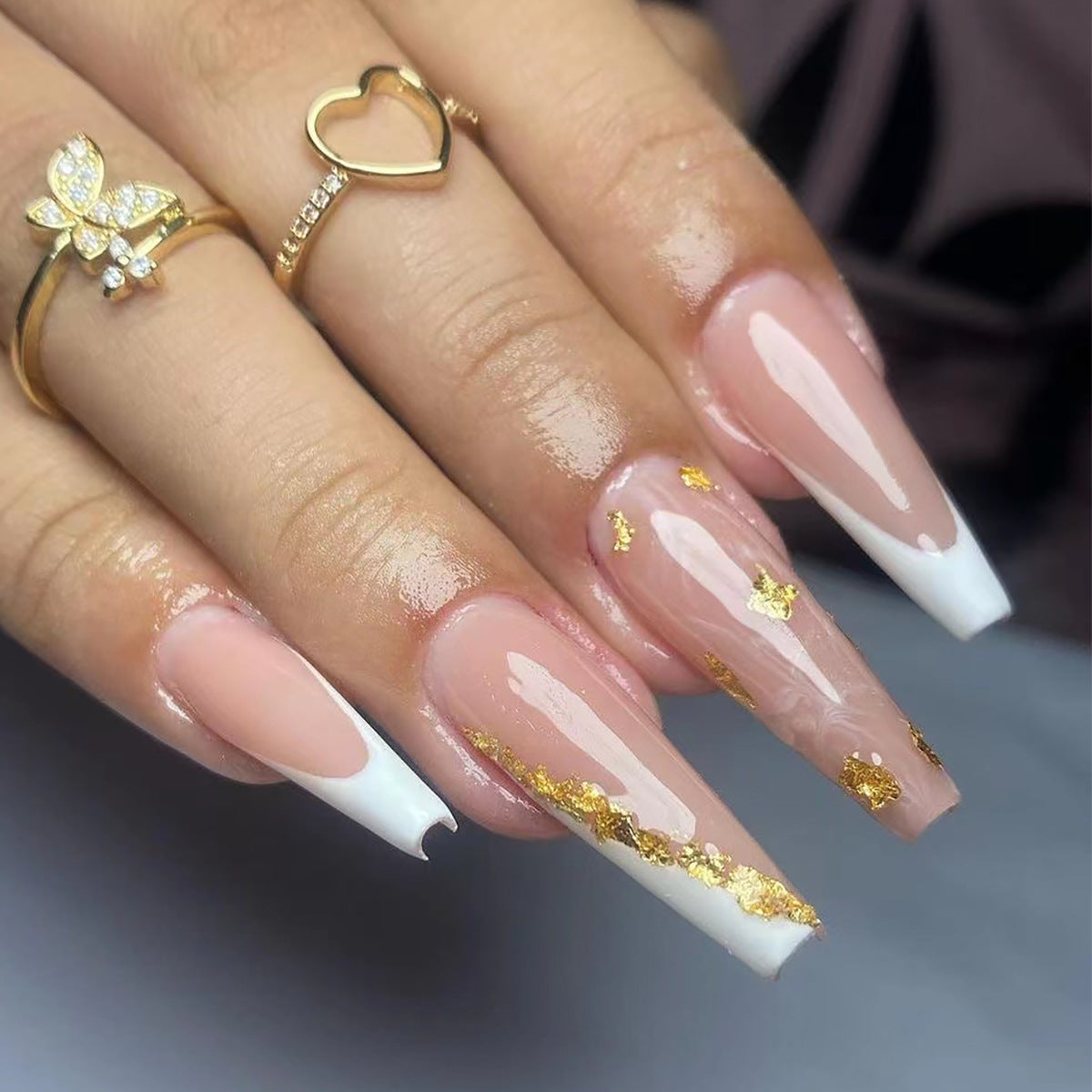 Beautiful Natural Nail Set 10 Pieces