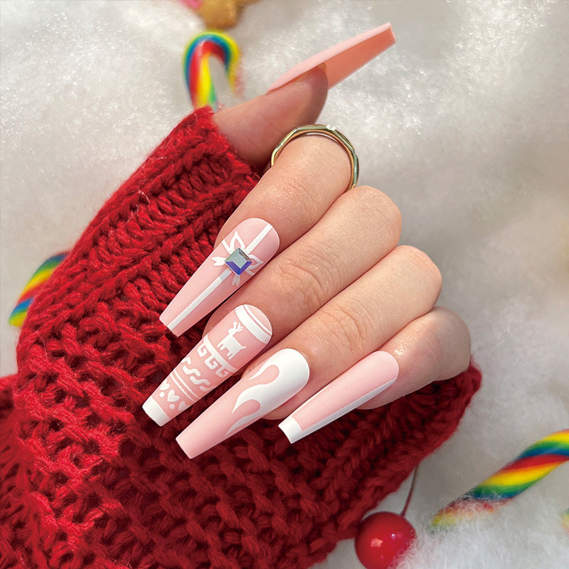 Stunning Marble Nail Set 10 Pieces