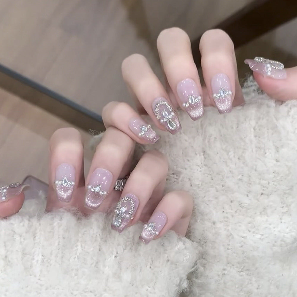 Handcrafted Winter Nail Set 10 Pieces