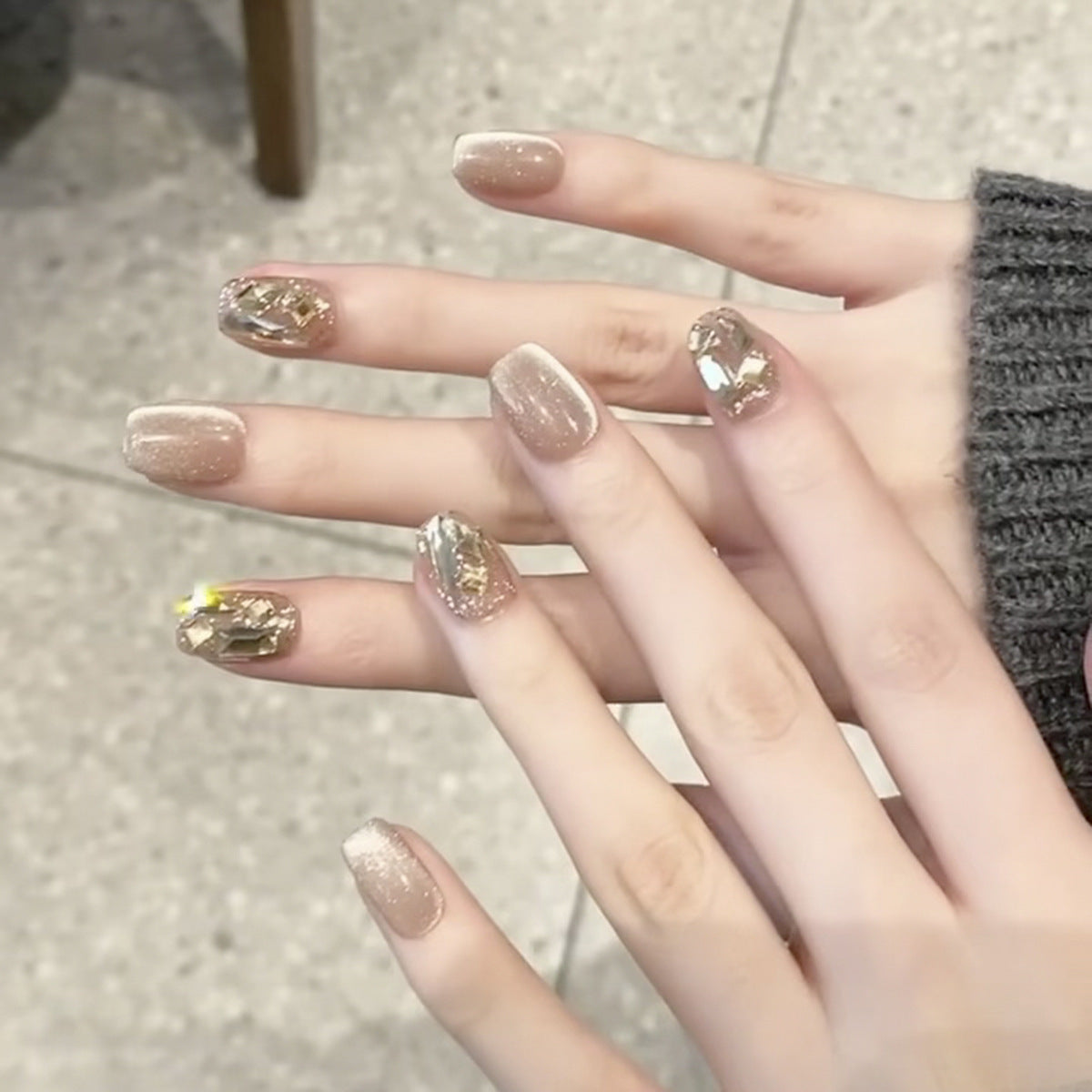 Handcrafted Marble Nail Set 10 Pieces