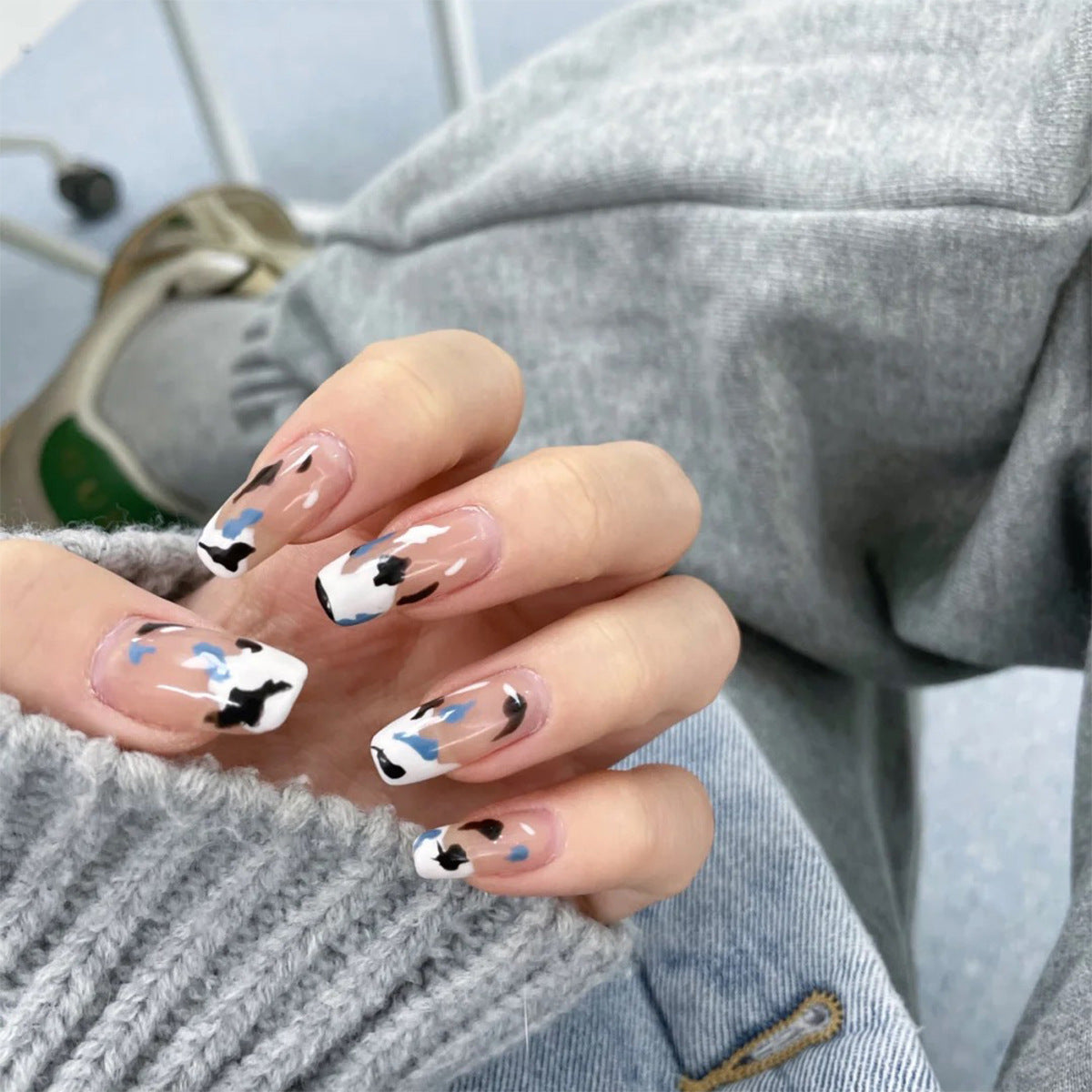 Holographic Press-On Nails 10 Pieces