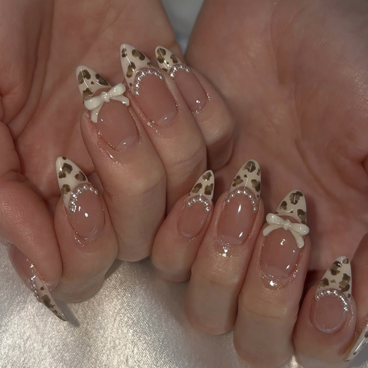 Natural Fake Nails Set 10 Pieces
