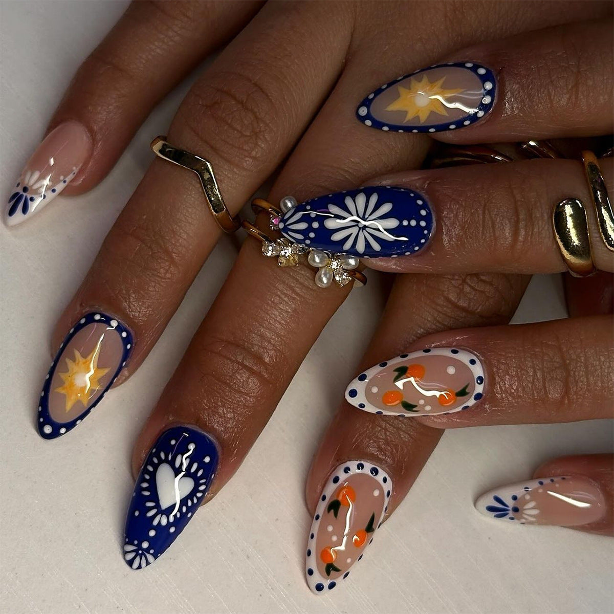 Beautiful French Nail Set 10 Pieces