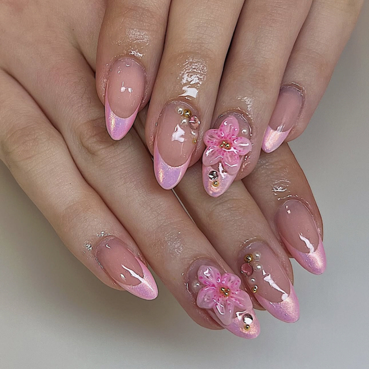 Abstract Press-On Nails 10 Pieces