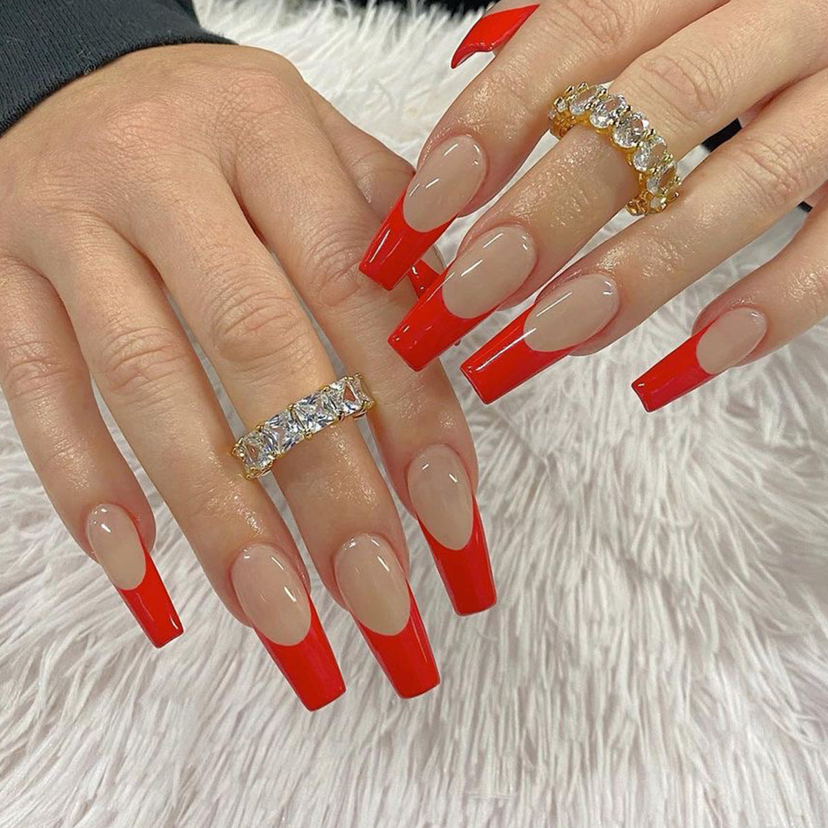 Ombre Fake Nails Set 10 Pieces