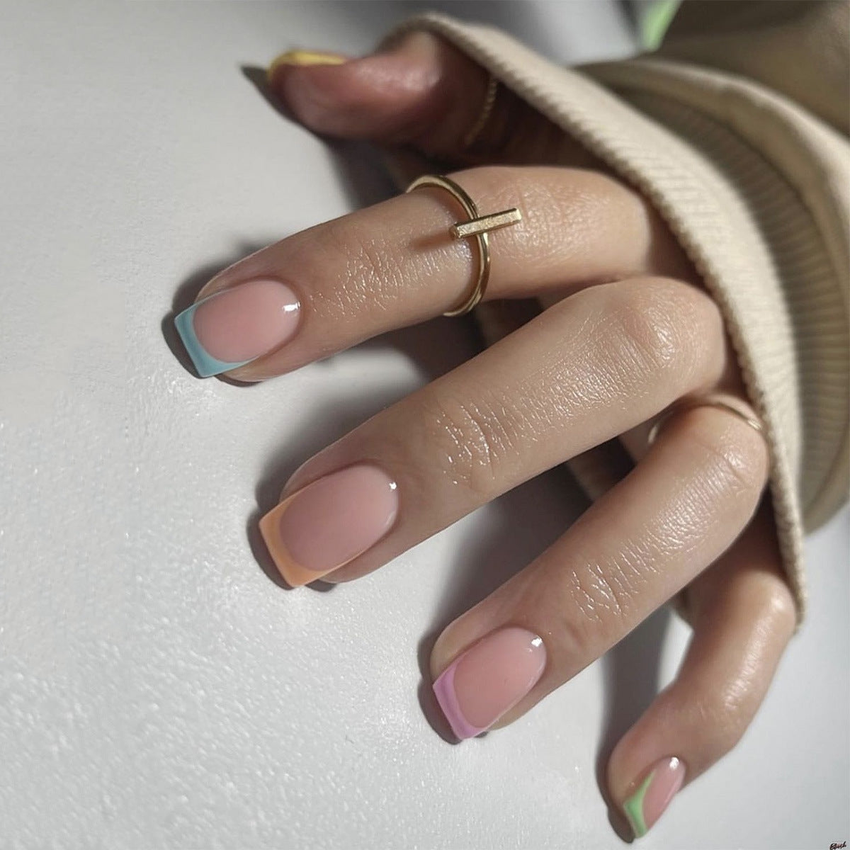 Handcrafted Ombre Nail Set 10 Pieces