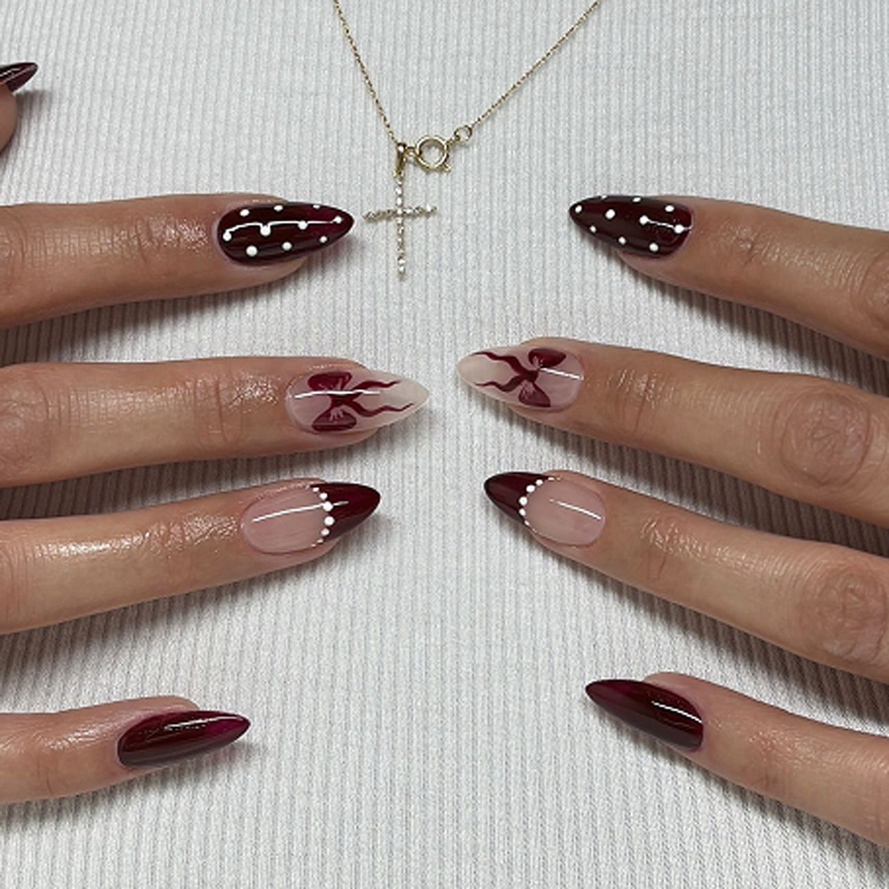 French Nail Set 10 Pieces
