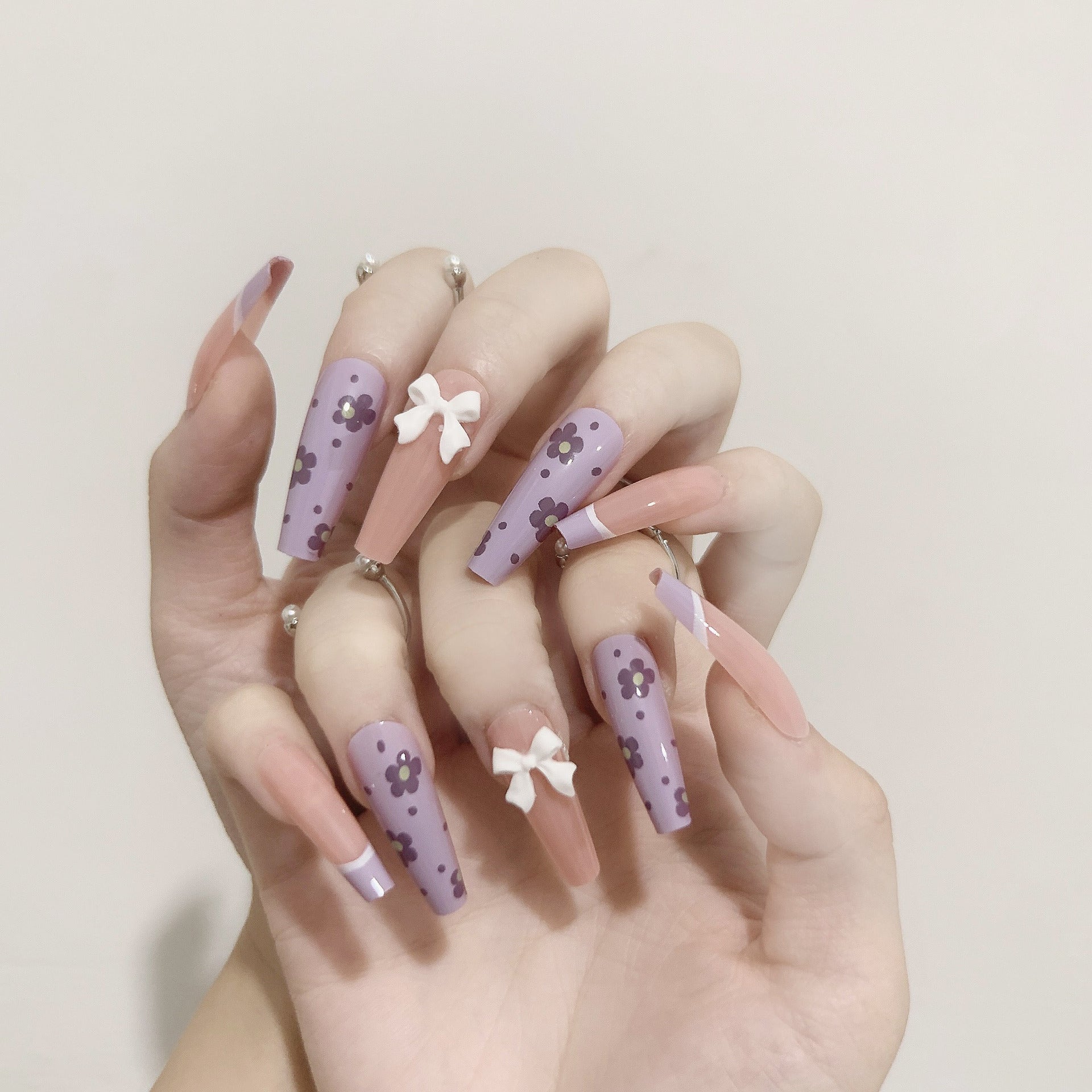 Marble Press-On Nails 10 Pieces