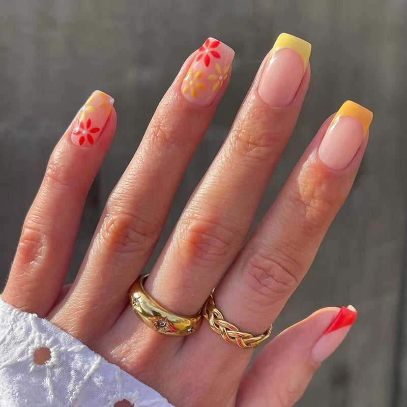 Summer Designer Nail Set 10 Pieces