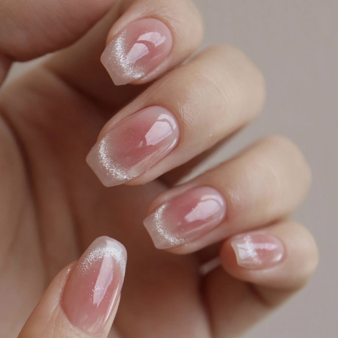Nude Press-On Nails 10 Pieces