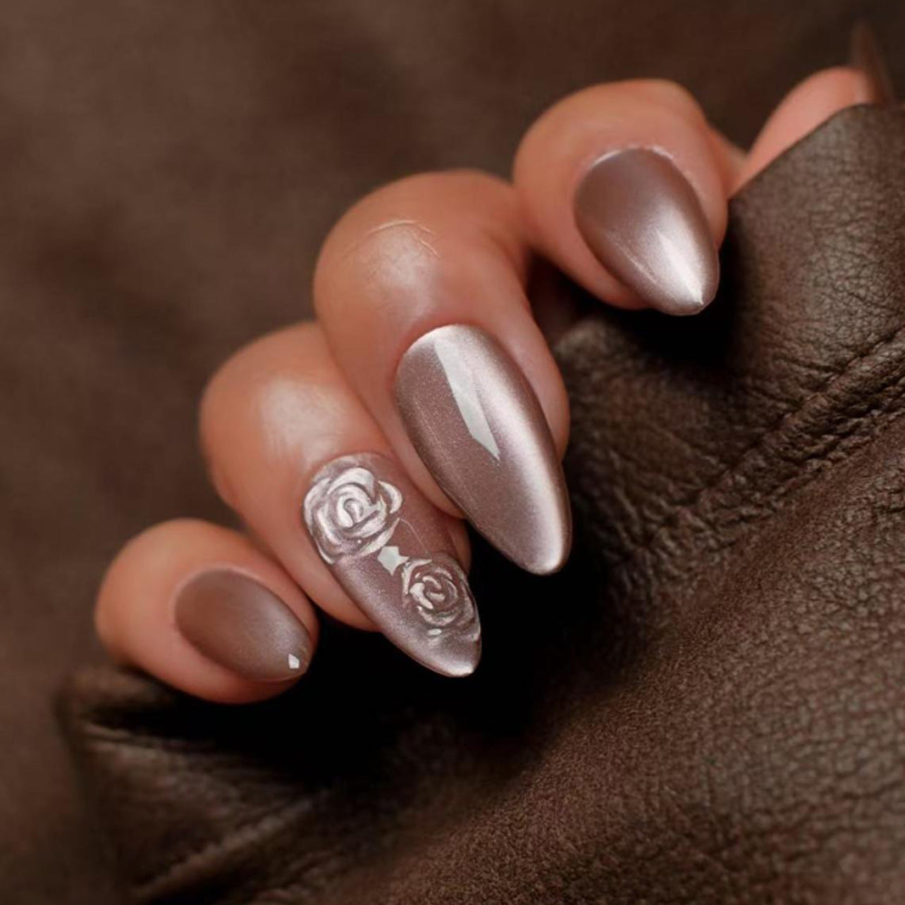 Bridal Press-On Nails 10 Pieces