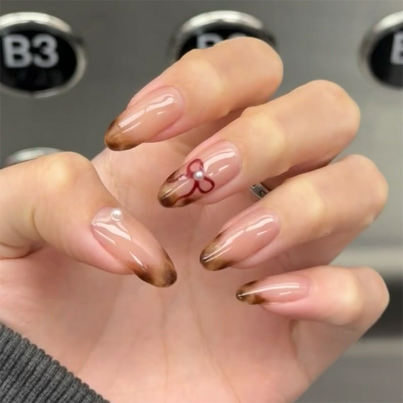 Stunning French Nail Set 10 Pieces