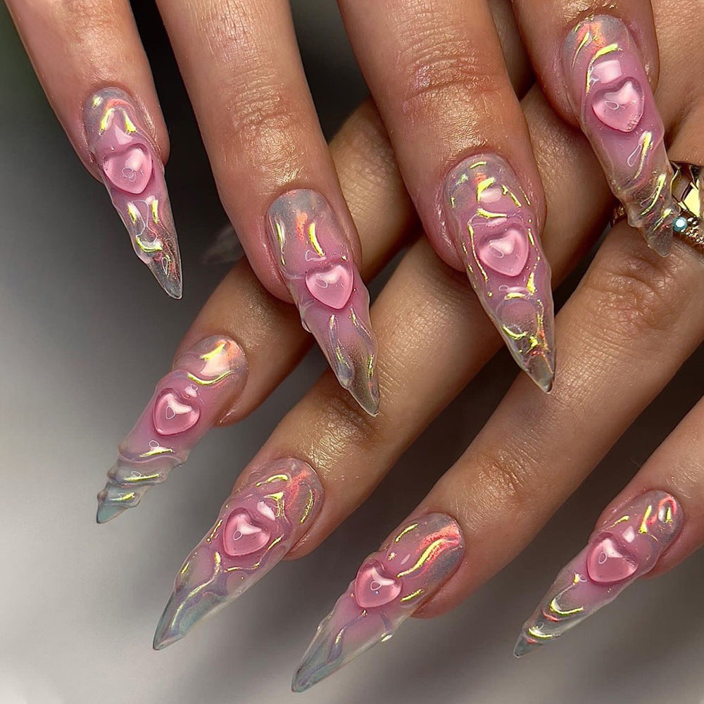 Handcrafted Bridal Nail Set 10 Pieces