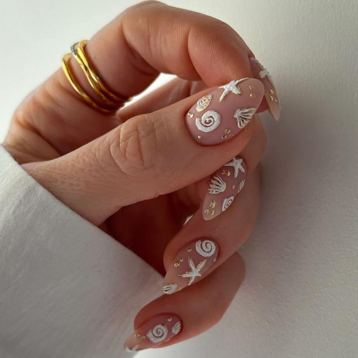 Stunning Winter Nail Set 10 Pieces